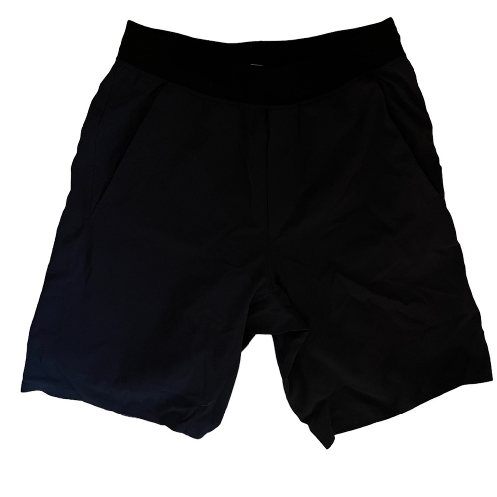 Men’s navy blue no liner Lululemon athletic shorts size medium.